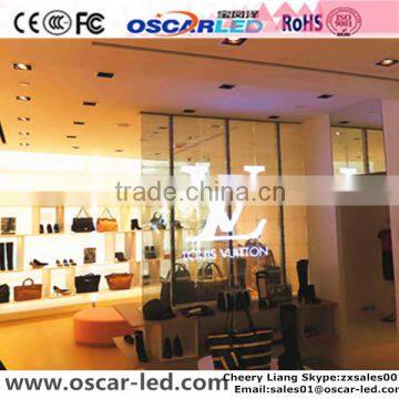 china shenzhen rgb oscarled led XW5 outdoor and indoor glass wall display transparent glass see through board led display