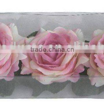 3pcs Rose in PVC Box , Wedding Favor, Item#: EY-J5019, White,Cream,Pink,Red