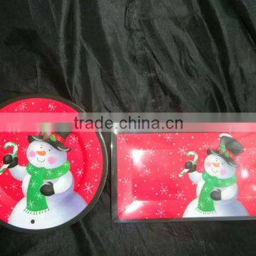 Holiday melamine dinner ware set for sale