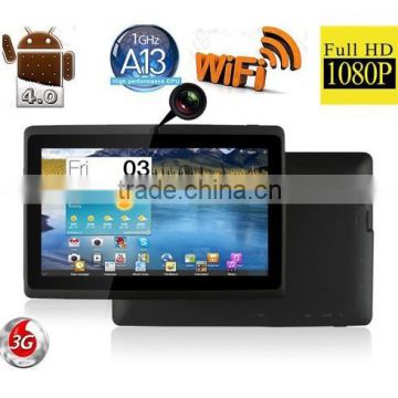 7inch ultra thin android tablet pc Li-Polymer battery mini tablet pc