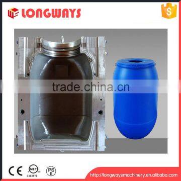 120L 160L PE food drum blow mould manufacturer , Custom HDPE drum blow mould. Chemical drums blowing mould