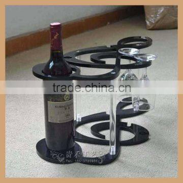 Acrylic Wine Rack Black Color photo-2