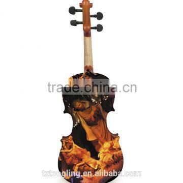 Christmas Theme Art Violin Style Ornament photo-4