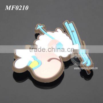 Promotional Souvenir Cute Ireland Sheep Shaped Soft Rubber Injection Molding Cheap PVC Fridge Magnet photo-5