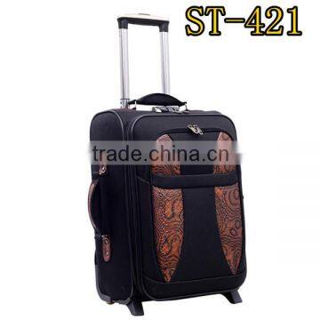 baoding 800d polyester trolley luggage EVA trolley luggage set