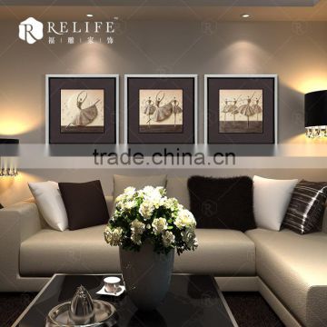 modern relief painting round picture frames