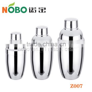 Nobo factory hot product stainless steel bacardi cocktail shaker /milk tea shaker