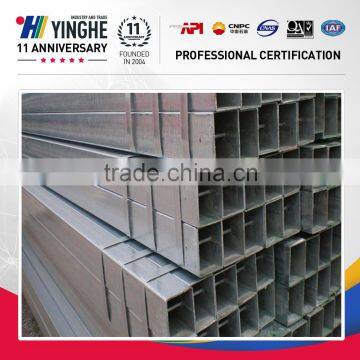 weight of gi aluminum square pipe fittings