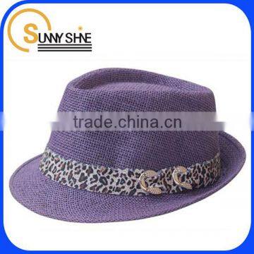 Sunny Shine fitted purple fedora party hat