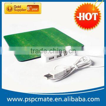 rolling up mouse pad with hub