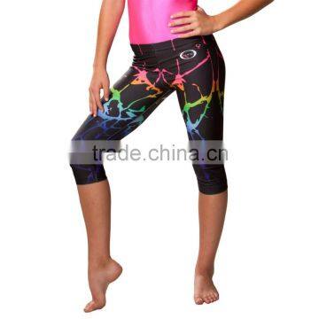 Woman Body Fitted Capri Leggings/Tights Full Sublimated Custom Design