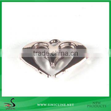 Sinicline Silver Color Metal Jewelry Tag with Customer Design