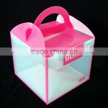 Beautiful PP PVC Clear Plastic Packaging Box with Handle