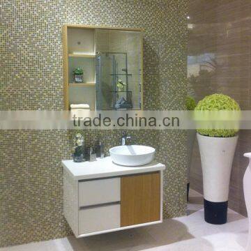 White High Gloss Lacquer Oak Simple Bathroom Vanity OP12-P01-80
