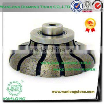 high efficiency router bit hardwood floor groove-diamond profiling wheel for stone