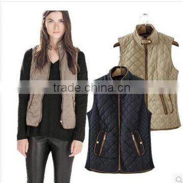 Autumn and winter clothing quilted sleeveless vest jacket cotton vest jacket all-match female fashion