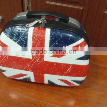 2015 hot sale polycarbonate PC travel cosmetic bag with UK printing