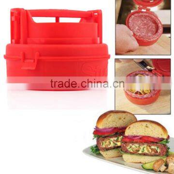 Free Shipping 1pcs Stuffed Burger Press Hamburger Grill BBQ Patty Maker Juicy As Seen On TV Hot Worldiwde