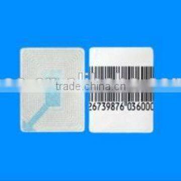 RF system eas label / soft label /rf 8.2mhz soft label / fake barcode anti-theft label