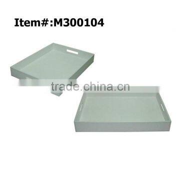 2013 new style fashionable leather hotel service tray