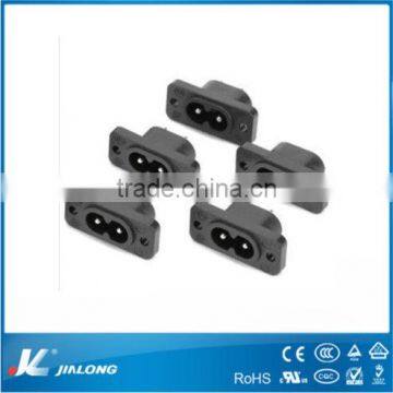 10a 250v universal black Ac Power Socket with thread holes