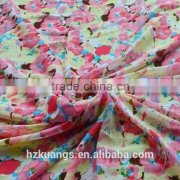 wholesale 100% polyester floral print chiffon fabric