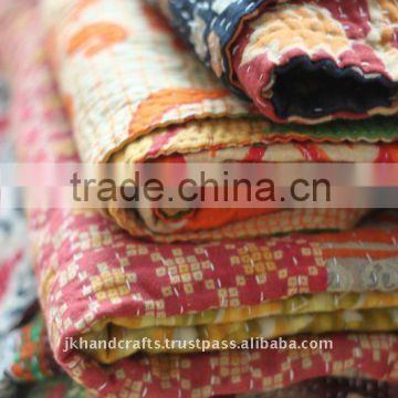 kantha cotton handmade quilts