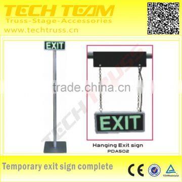 PDA 502 Portable hanging exit sign, Temporary Exit Sign