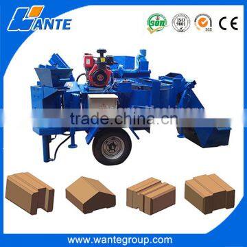 WT2-20M Diesel Enine Soil Interlocking Brick Machine With Mixer and Soil Crusher photo-2