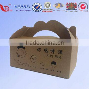 Wholesale corrugated paper box for packaging beer and fried chicken