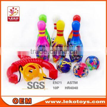 LEKO PU bowling set with colorful appearance