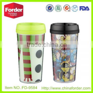 starbucks tumbler double wall plastic travel coffee tumbler paper insert