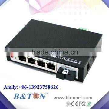 DC48V 100Mbps 4 Port PoE Switch