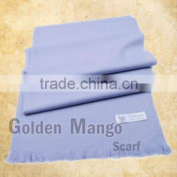 Plain color wool pashmina shawl