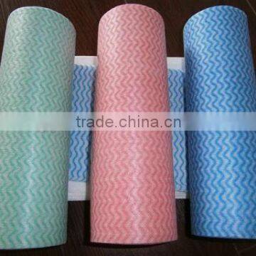 needlepunched nonwoven perforated wipe