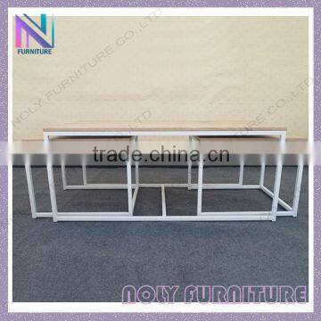 Langfang Furniture Factory Metal Legs Coffee Table Set photo-2