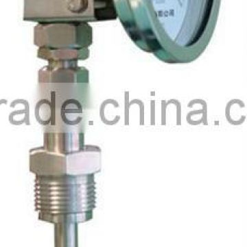 WSS series bimetal thermometer for temperature gauge specification 60mm 100mm 150mm dial diameter