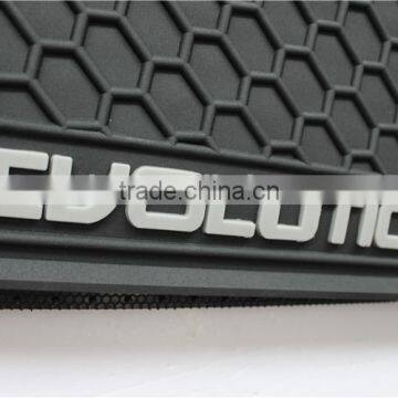 Custom-Fit All-Weather Rubber Floor Mats 4 Pc Set - for Mitsubishi Lancer Evolution - Black photo-3