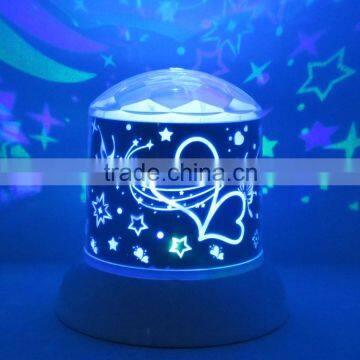 Portable LED rainbow star muti-color led rotating lamp light