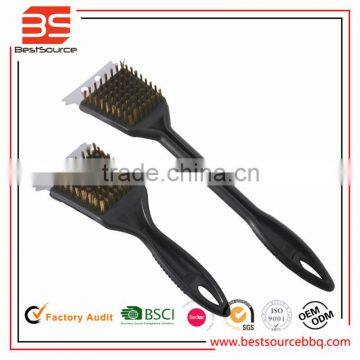 Simple Dual Size high quality Chinese made long handled bbq grill brush