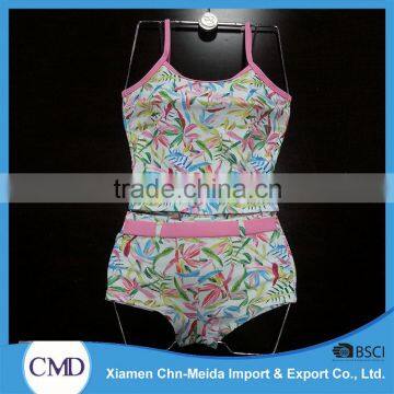 The Cute Colorful Print Tankini women Swimwear