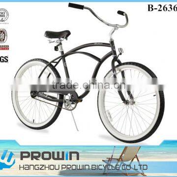 latest alibaba 26" beach cruiser bike/cruiser bike frame/single speed wholesale beach cruiser bike tires (PW-B26366)