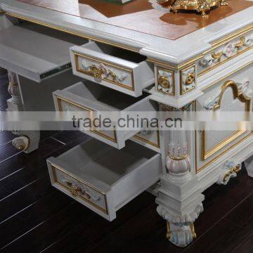 French Home Office Furniture-hand Carved Solid Wood Furniture-wooden Office Writing Desk photo-5