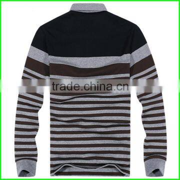 Cassic Style Fashion Designer Stripe Polo T-shirts or Men Stripe T-shirt and Long Sleeve Polo With High Quality Made in China photo-2