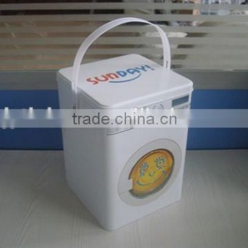 attractive fashion customized packaging tin boxes handle tin can