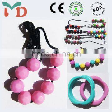 2015 New Products Baltic Amber Teething Necklaces&Non-toxic New Style Nursing Necklace Amber&Food Grade Beads Jewelry Set photo-2