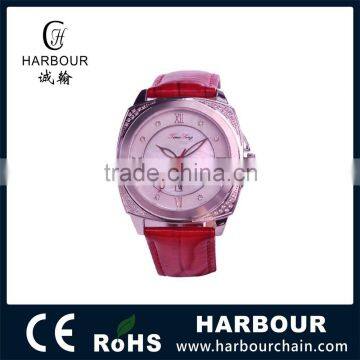 2015 New Fashion MOP Dial Wristwatch Red for Girl With Stone Setting 5ATM photo-2