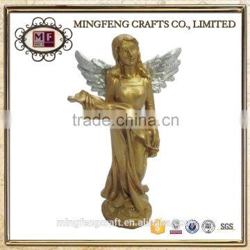 Set of 4 Glod Resin Angel Play Musical Instruments photo-4