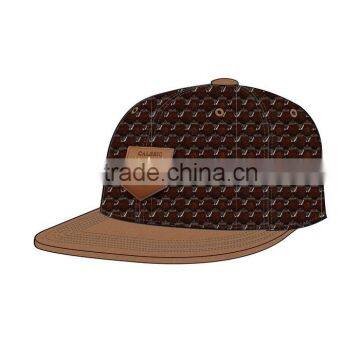 CUSTOM LOGO SNAPBACK CAP FLAT BRIM HAT