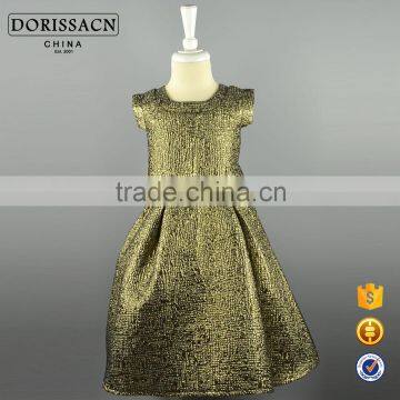 gold jacquard girl clothing OEM/ODM girl summer clothing good quality wholesale girl clothing brand guarantee